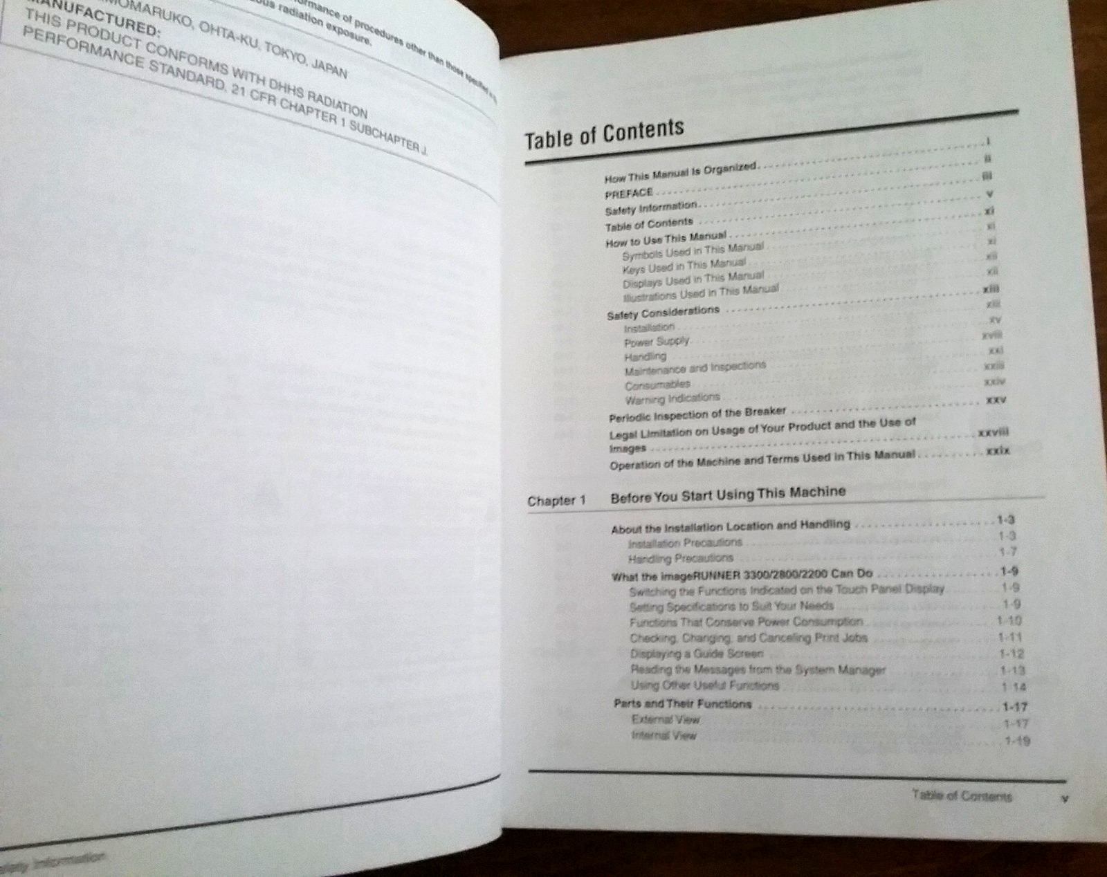 Canon imageRUNNER 3300 /2800 /2200 Reference & Mail Box Function Guide