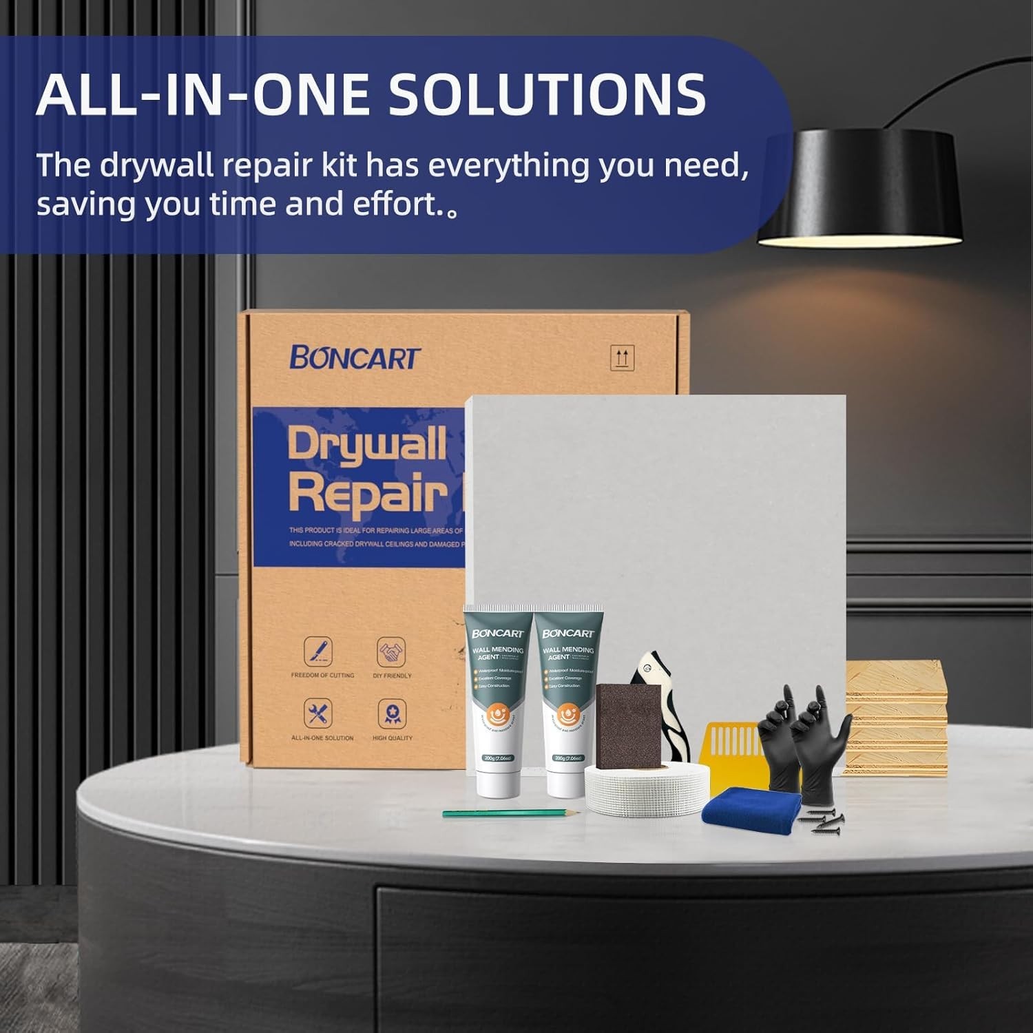 Professional 12" Drywall Patch Kit - Easy Home Repair Solution for Everyone