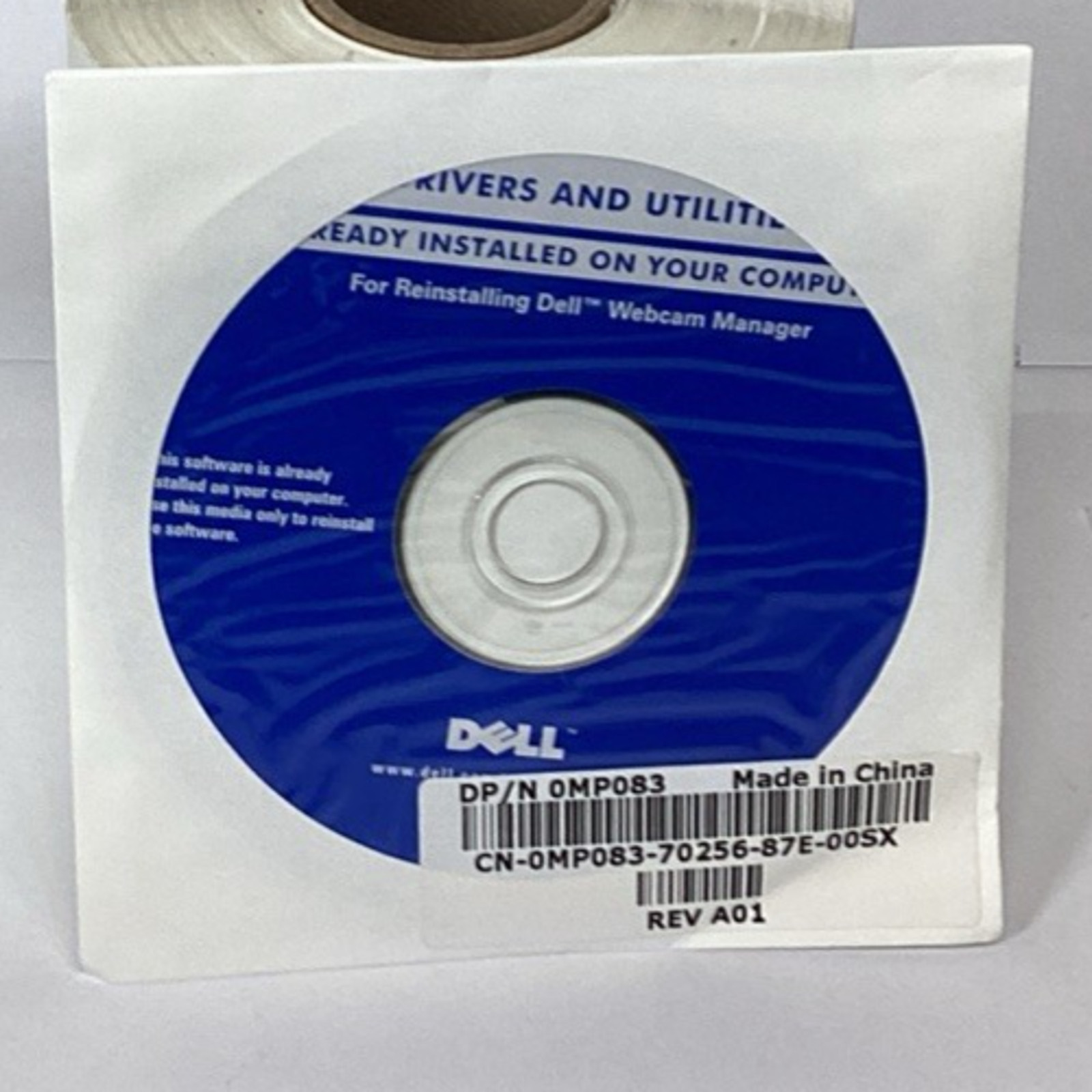 Dell Drivers & Utilities Webcam Manager 0MP083 Rev A01