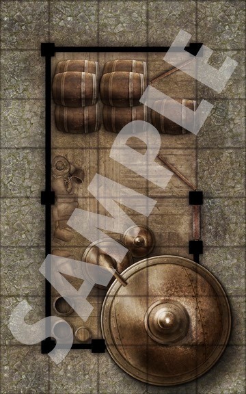 Pathfinder Map Pack PZO4060 Urban Sites (18 Full-Color Tiles) City Buildings