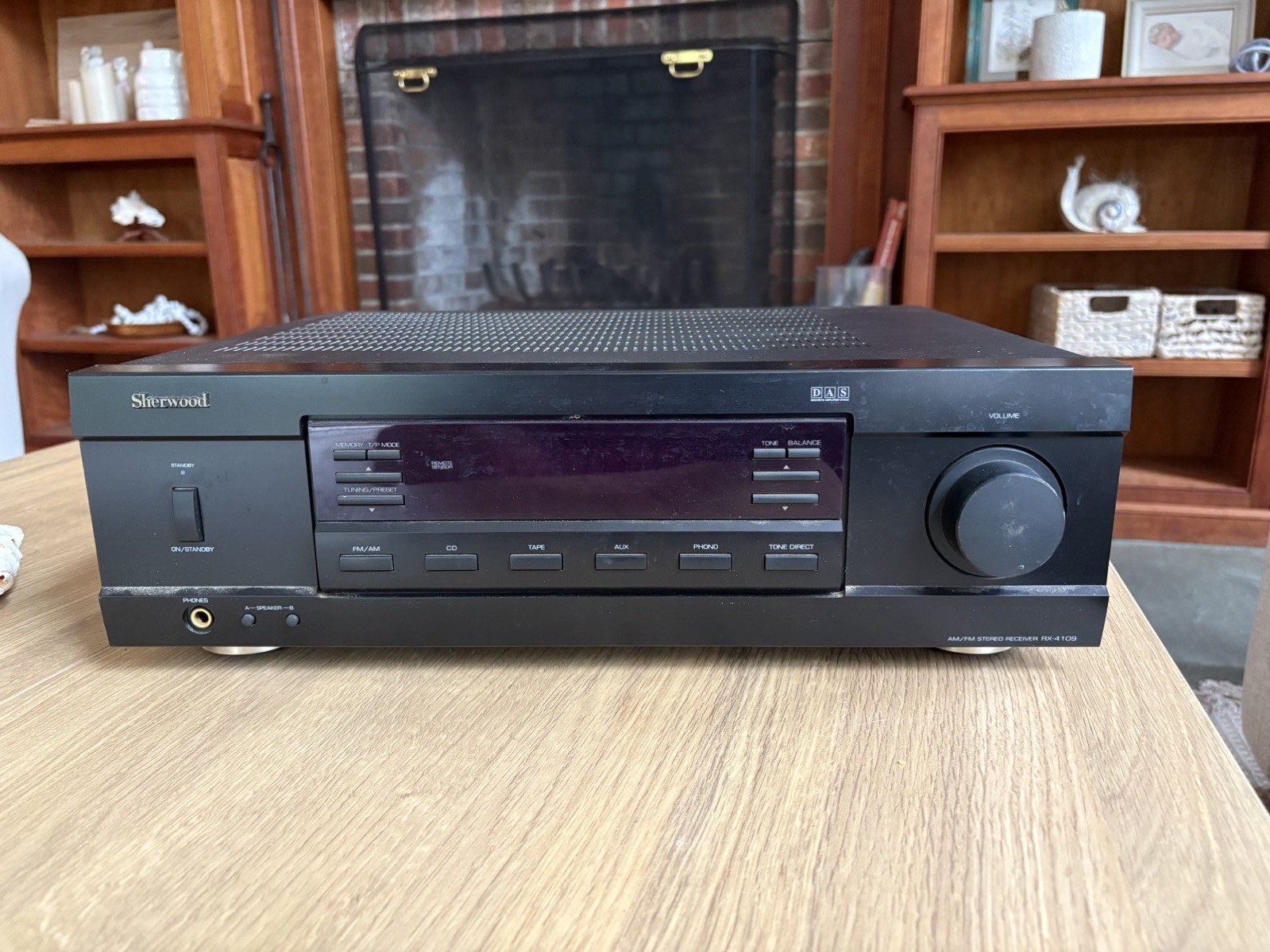 Sherwood RX-4109 AM/FM Stereo Receiver – Tested, Works – Phono Input – Clean