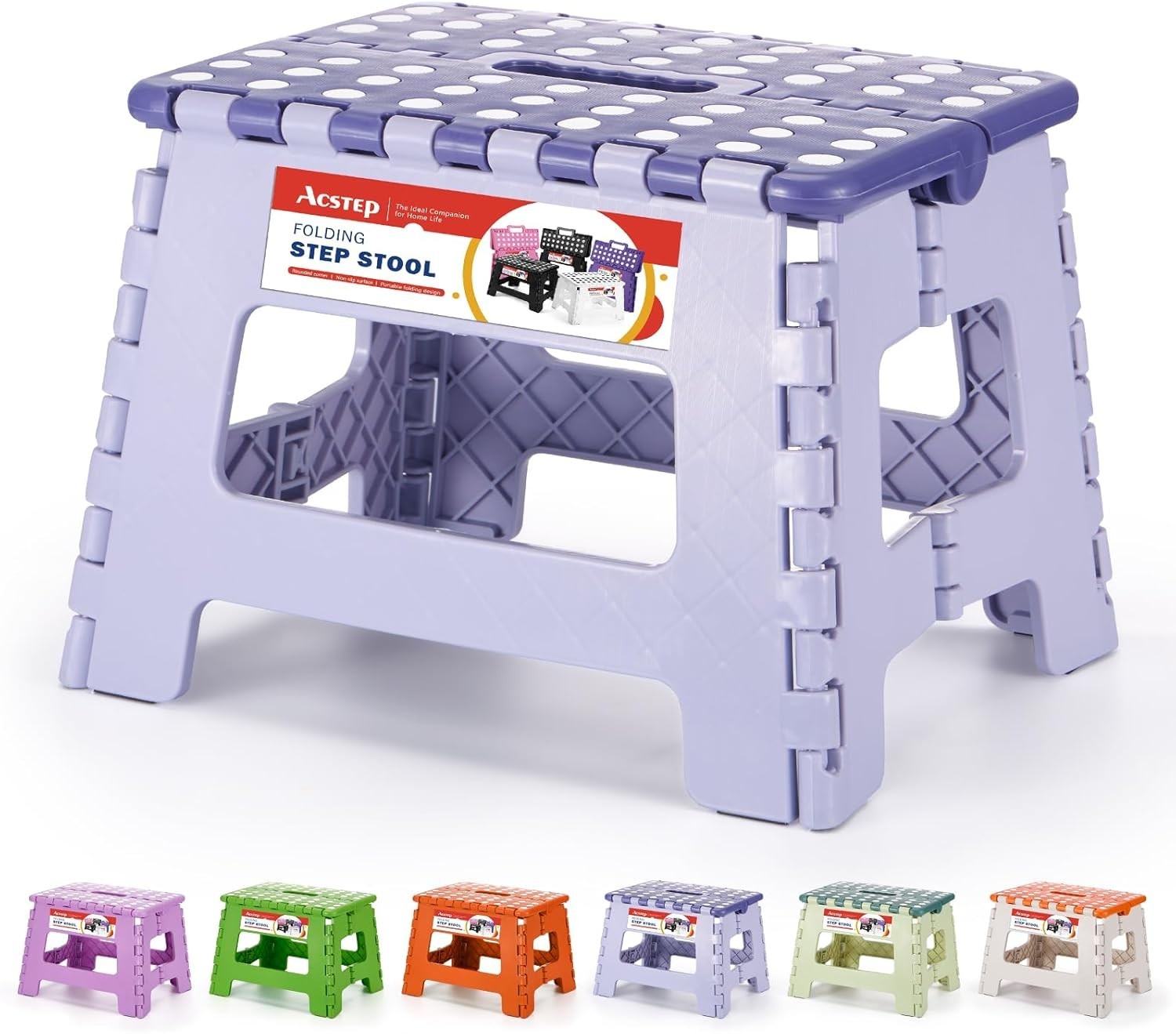 7.5 Inch Folding Step Stool Foldable Stool Height Kids Step Stool 176 lb