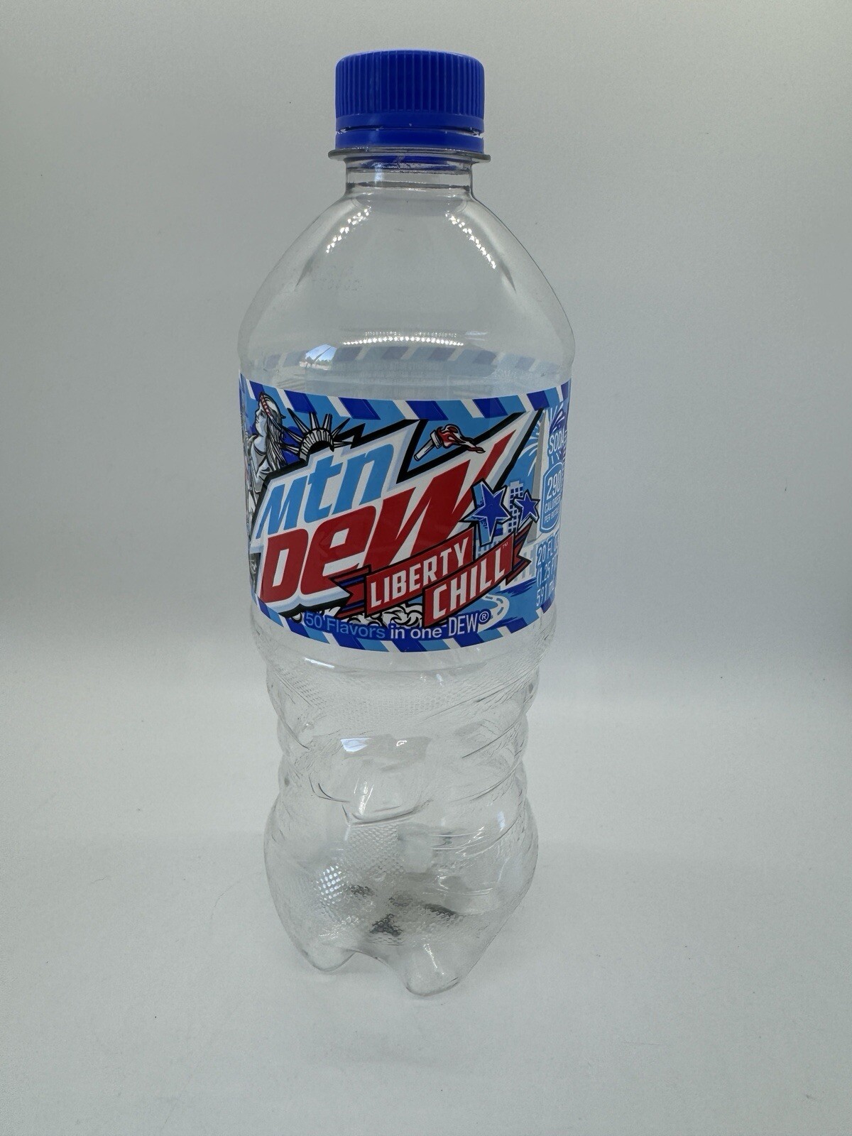Mountain Dew Empty Bottle - Liberty Chill Blue - Limited - 2024 New Rare