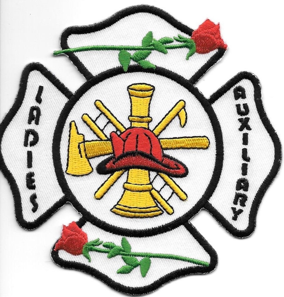 Ladies  Auxiliary - Fire  (4.25" x 4.25" size)   fire patch