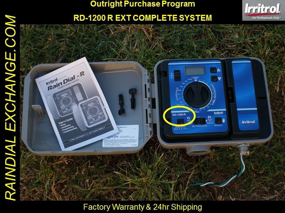NEW-Irritrol / Hardie Rain Dial RD-1200 R / RD-1200 EXT COMPLETE SYS-5yrWARRANTY