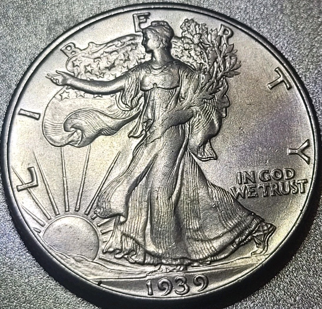 Very Nice 1939-D Walking Liberty Silver Half Dollar