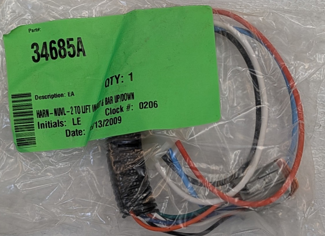 34685A Braun Ability HARN-NUVL Harness Lift in out & Bar up down