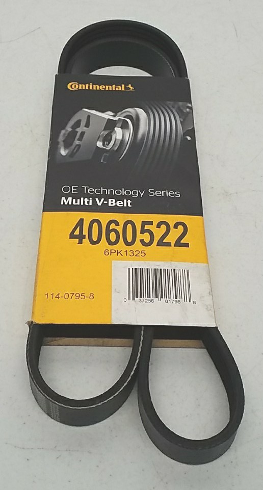 4060522 Continental Multi-V Serpentine Belt 6PK1325 Drive Belt Automotive