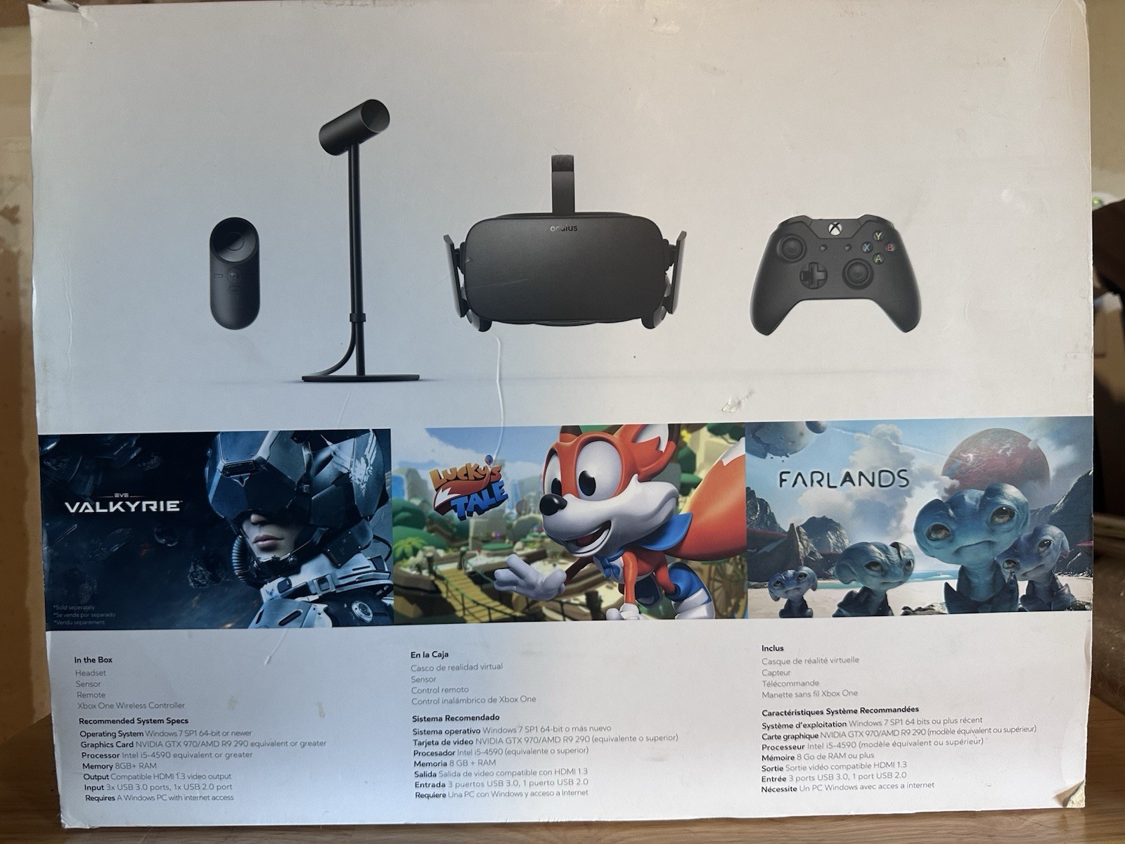 Oculus Rift PC & Console VR Headset Bundle w/ Sensor Remote Xbox One Wireless