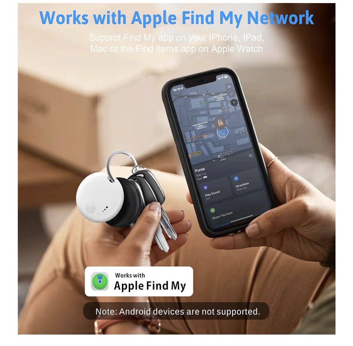 Tracker Tag 4 Packs Tracker, Smart Tag Locator Tracking Device,Key Finders