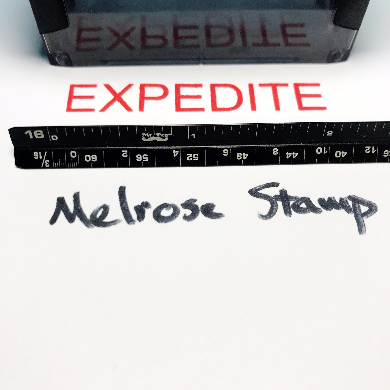 Expedite Rubber Stamp Red Ink Self Inking Ideal 4913