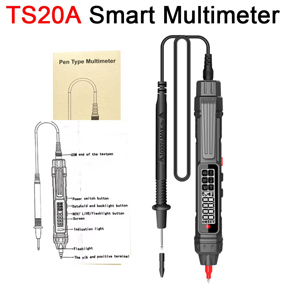 Smart Digital Multimeter 6000 Counts Non Contact High Precision Voltage Detector