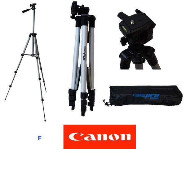 50" PROFESSIONAL TRIPOD WITH QUICK RELEASE FOR CANON EOS REBEL DSLR CAMERAS
