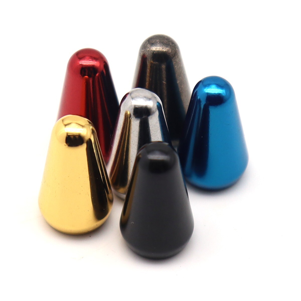 6x Metal Cross Guitar 3 Way/5 Way Pickup Switch Tips Switch Cap for ST TL Guitar
