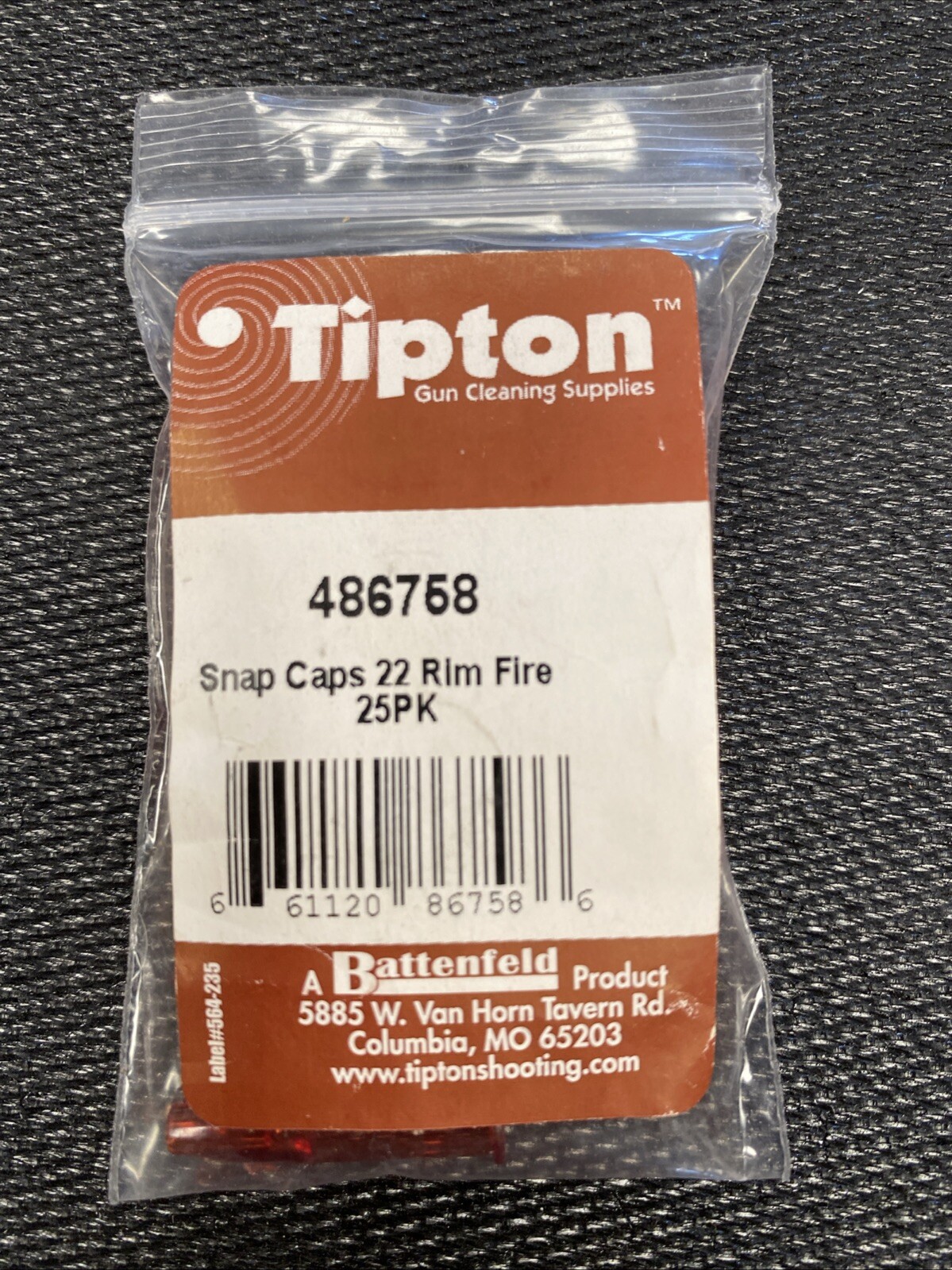 Tipton Snap Caps 22 Rim Fire.