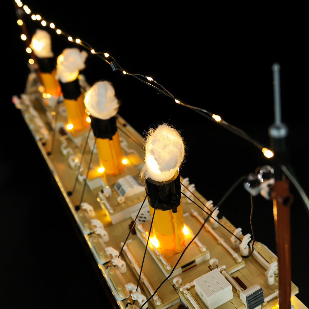 LED Light Kit for Titanic - Compatible with LEGO® 10294 Set (RC+ Sound Version)