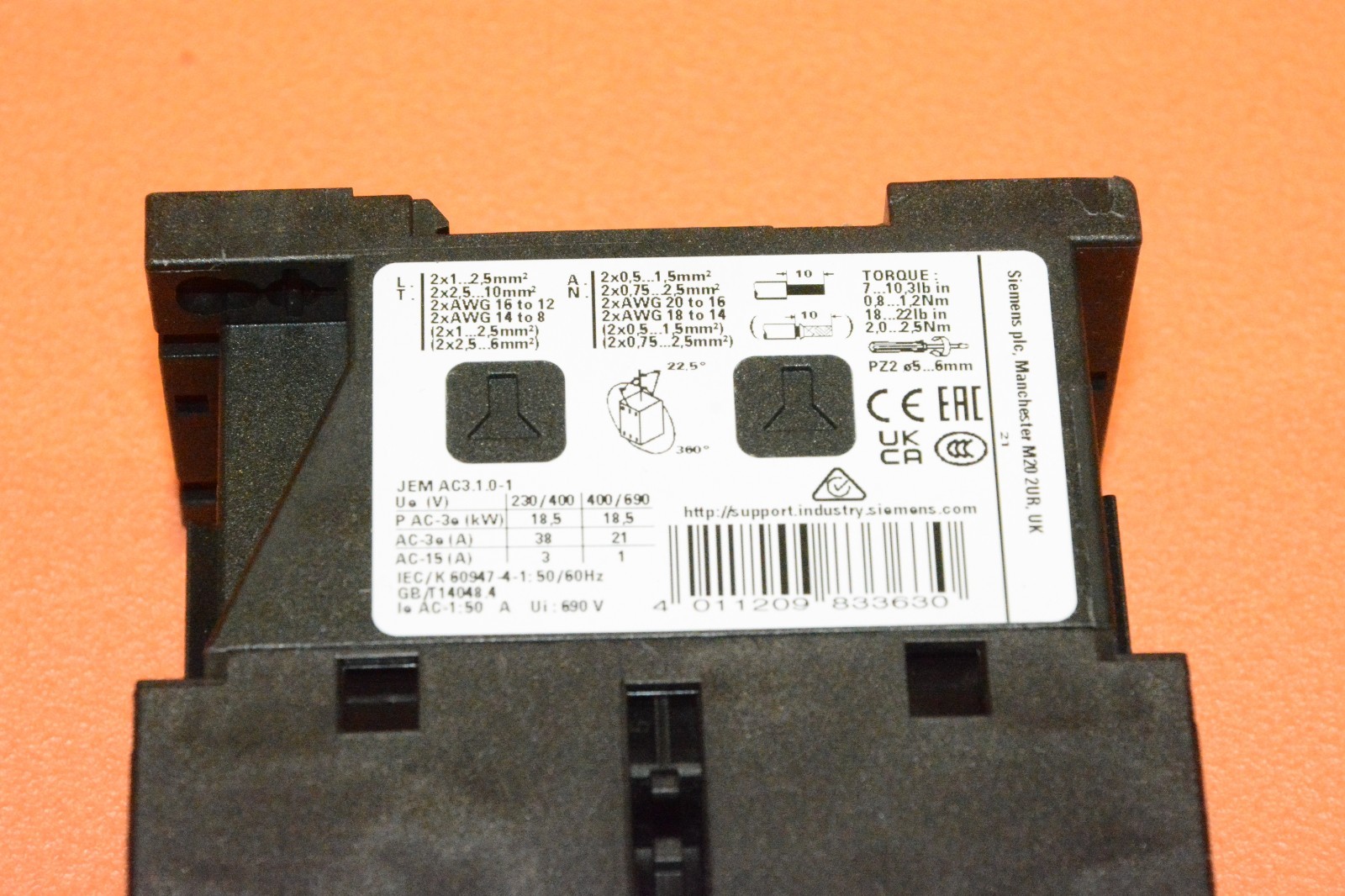 Siemens 3RT2028-1AP00 Contactor Contactor