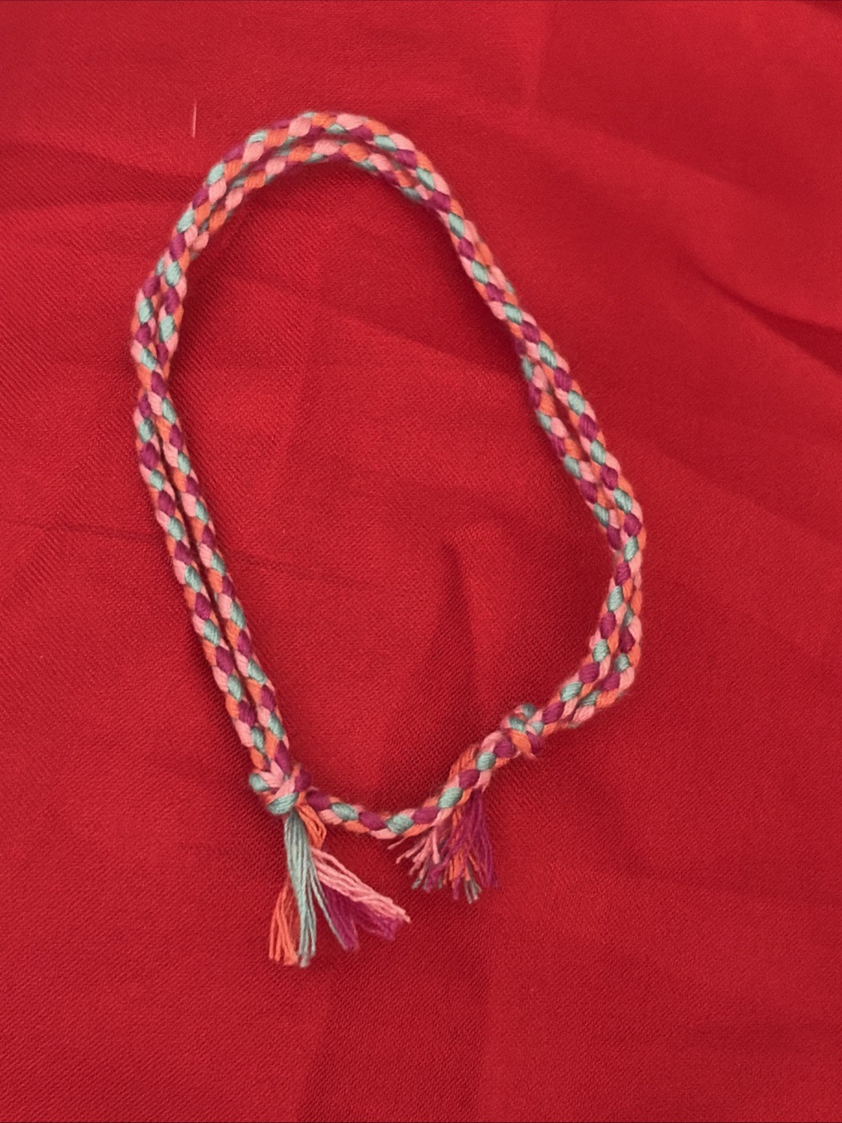 NEW BOHO BRAID THREAD FRIENDSHIP BRACELET KNOT AQUA PINK MAROON PEACH NIP ADJUST