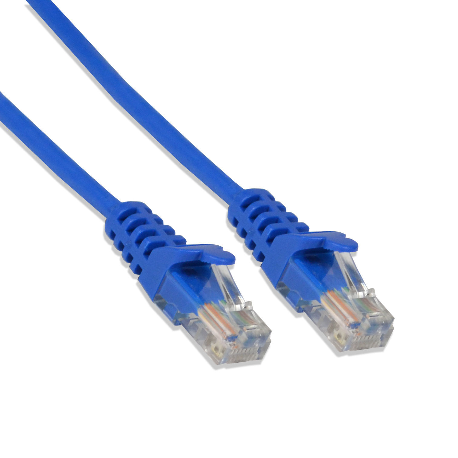 15FT Cat6 UTP Ethernet Network Patch Cable RJ45 Lan Wire Blue (25 Pack)