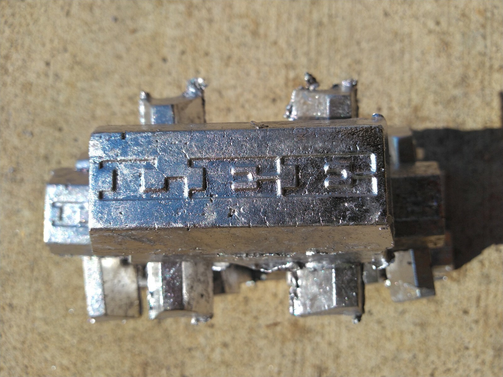 Lead Ingots - 5 Pounds - Cleaned For Casting/Melting assorted sizes, shapes, 5#+