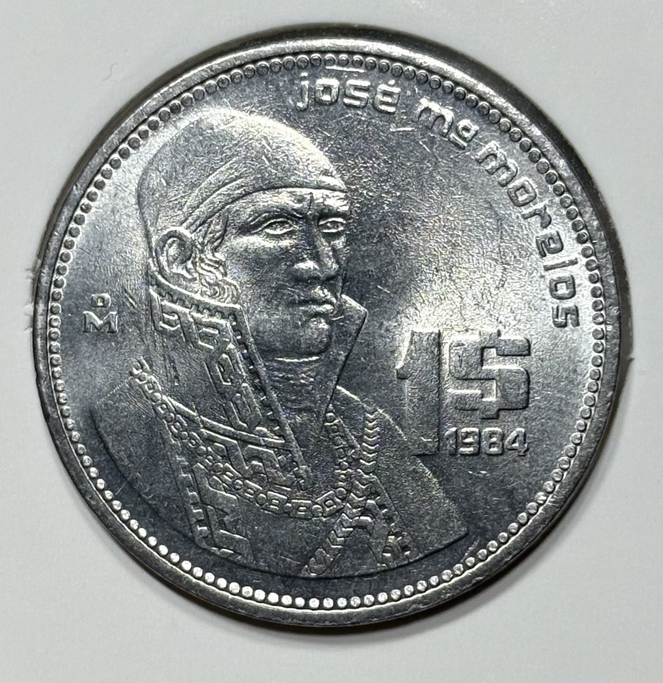 1984 Mexico 1 Peso One