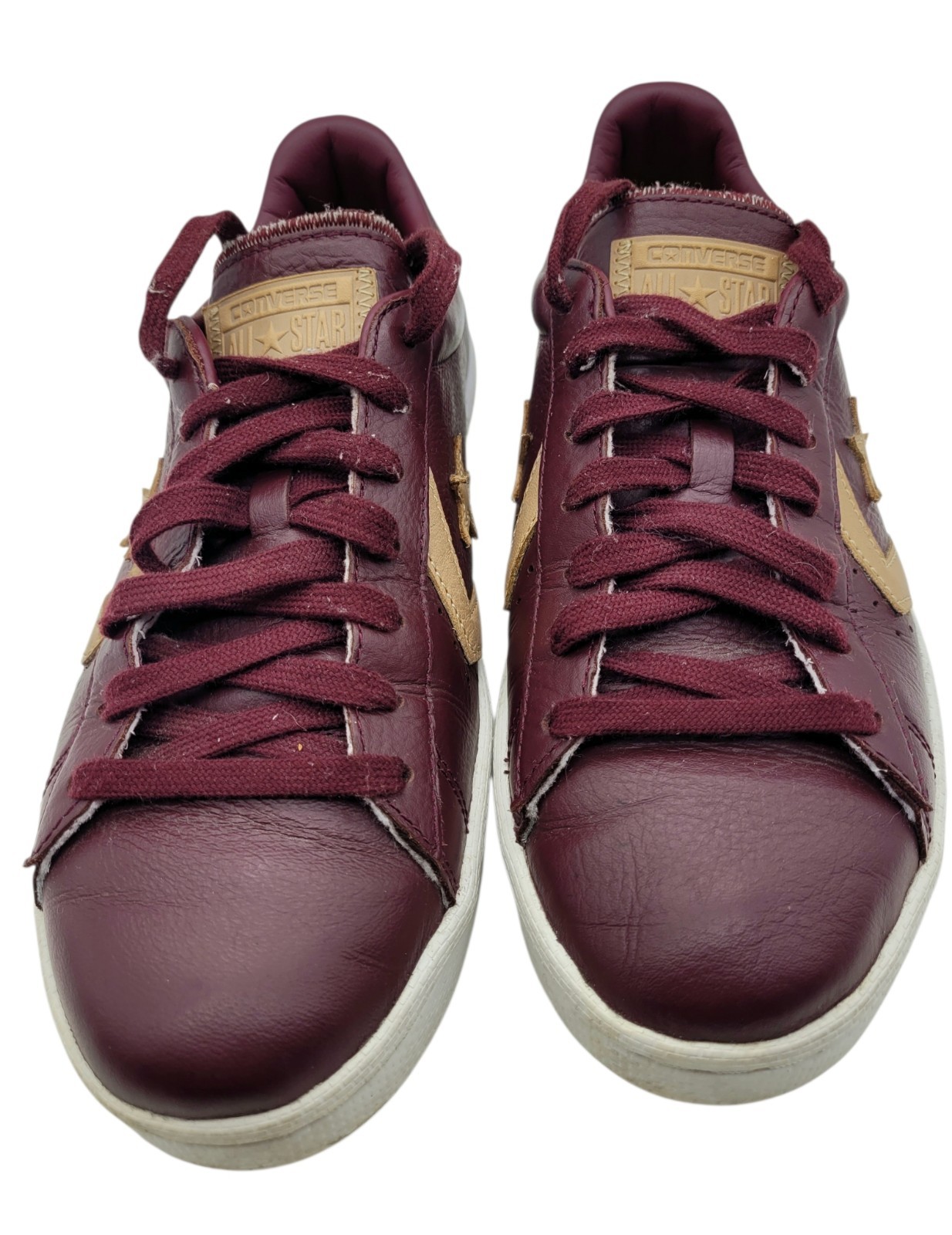 Mens Sz 9 Womens Sz 10.5 - Converse Pro Leather 76 Ox Deep Burgundy 155665C