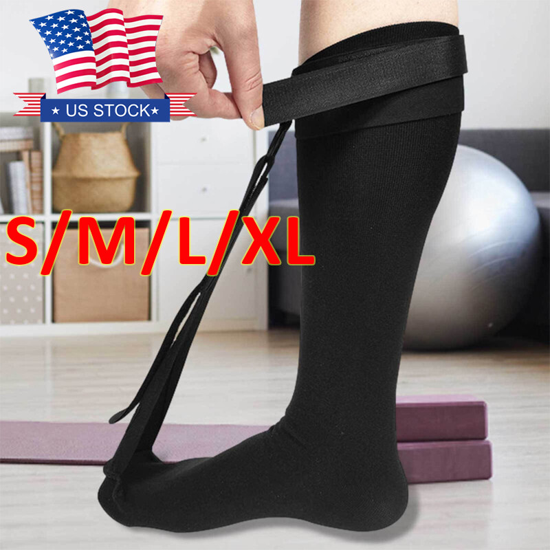 Plantar Fasciitis Strassburg Sock Splint Achilles Heel Pain Relief Sleeve M/L US
