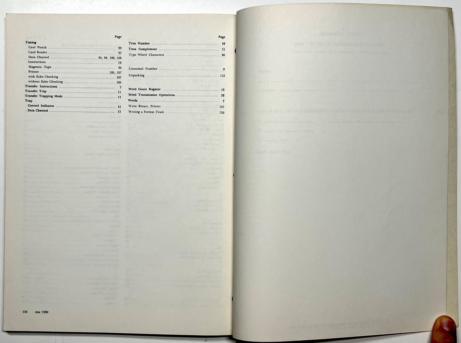 1962 IBM 7090 DATA PROCESSING SYSTEM REFERENCE MANUAL MAINFRAME COMPUTER