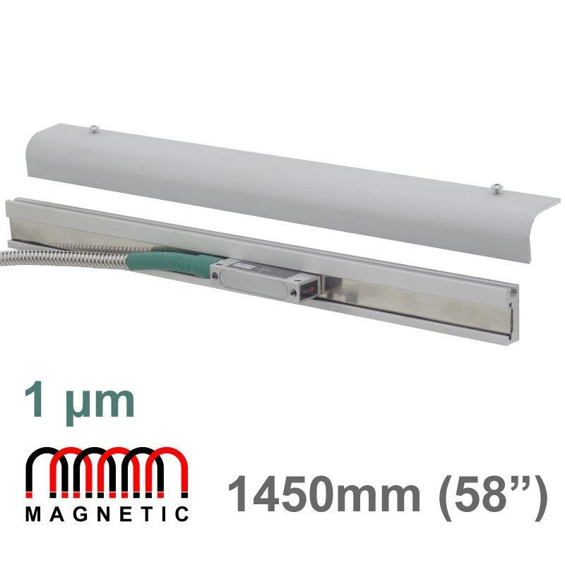 1450mm/ 58\" 1¼m Magnetic Linear Scale Digital Readout Encoder Kit Lathe Mill