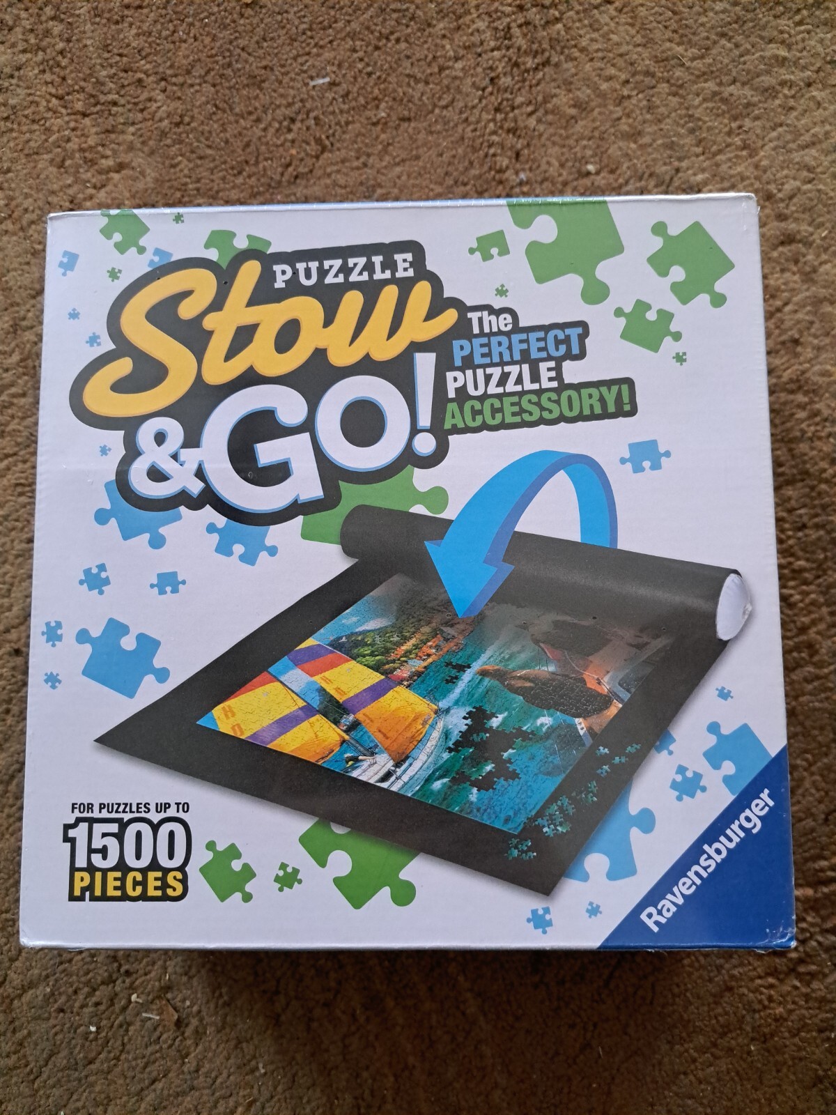 New Sealed Ravensburger Puzzle Stow And Go (1000pc Puzzle)