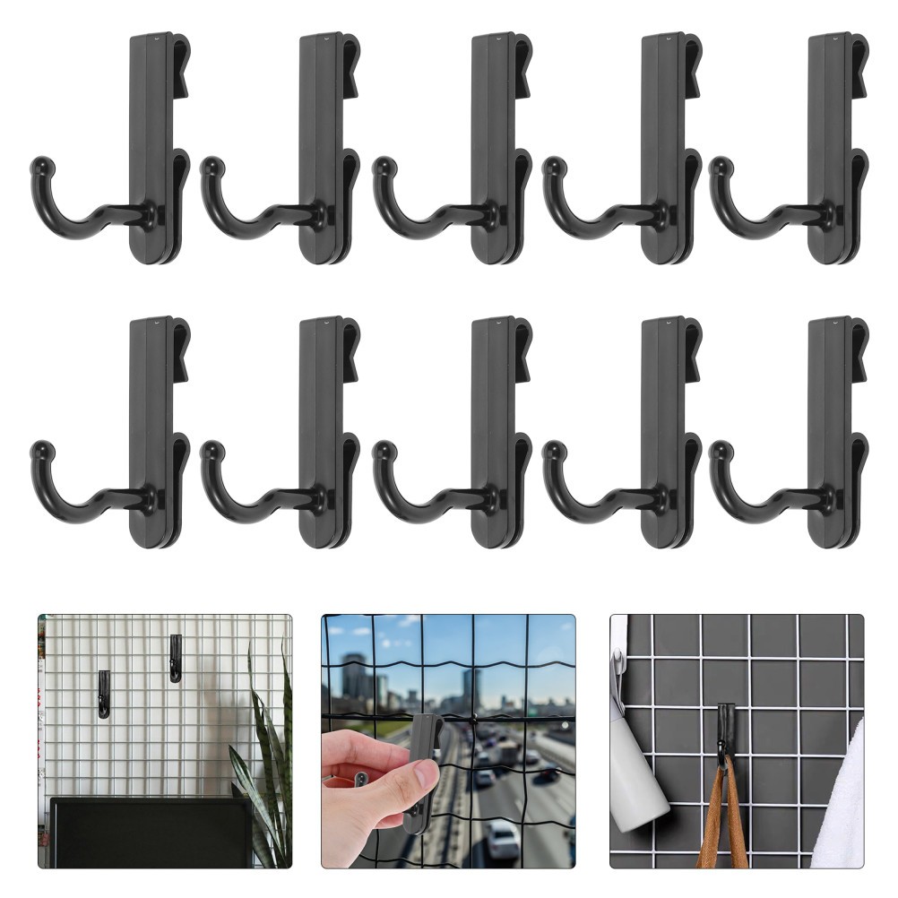 24pcs Plastic Hooks Gridwall Hanging Hook Display Grid Wall Hook Gridwall Hook