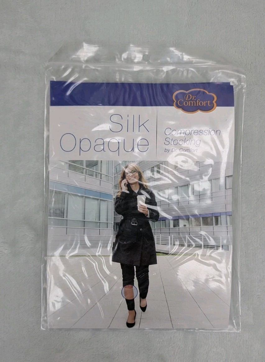 Dr. Comfort Silk Opaque Compression Stockings 15-20 mmHg 11 1/2 -15 1/2 Calf NEW