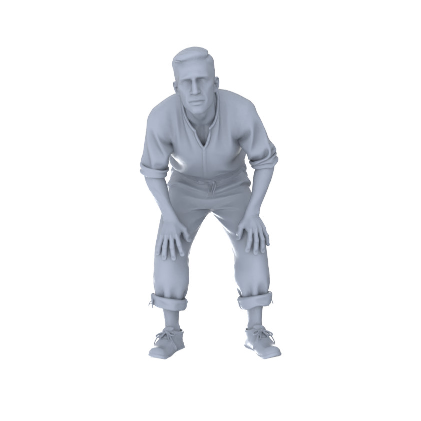 MRY-SFW 1/87 Gardening Watering Figure 4 pcs