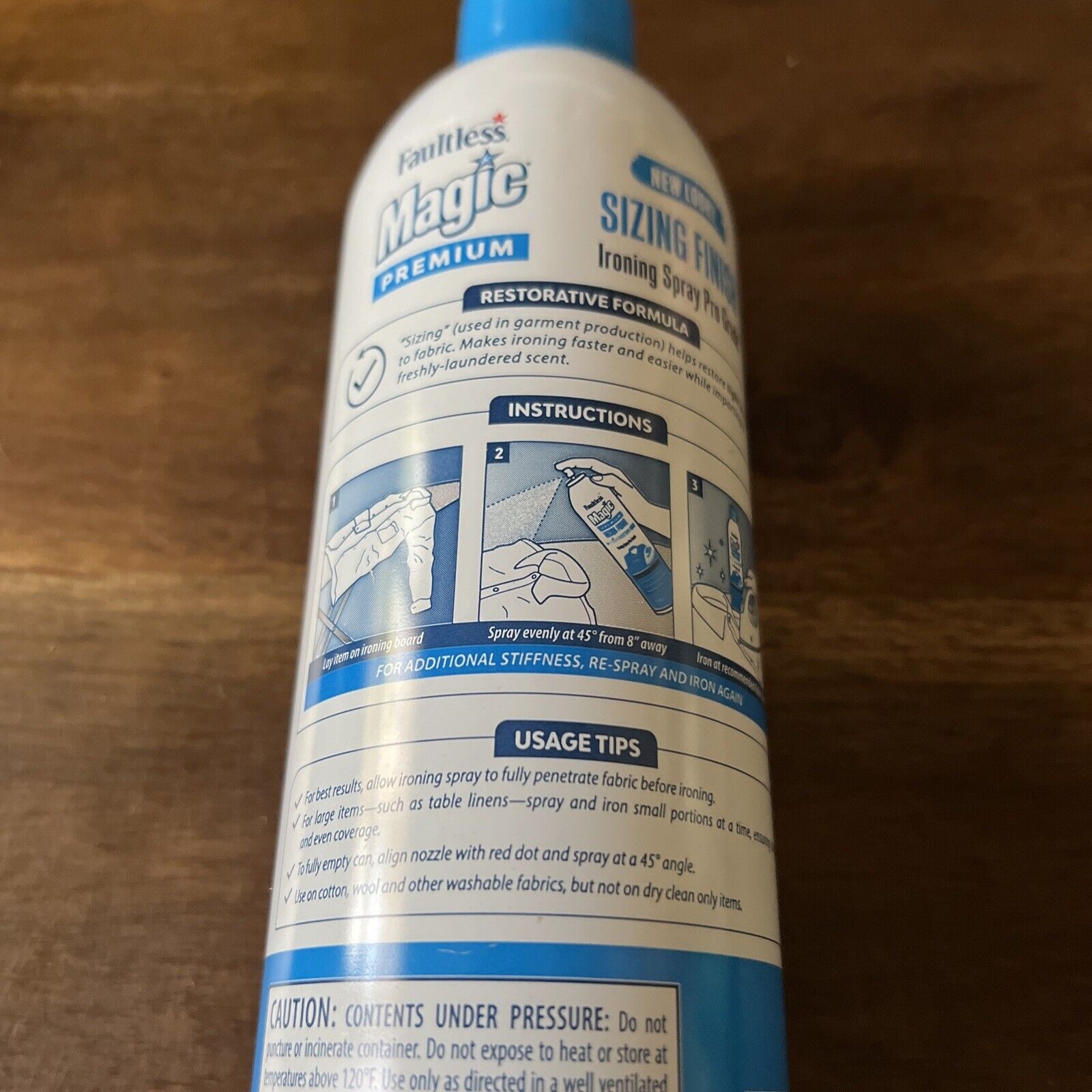 Faultless Magic Sizing Ironing Spray Light Body Holding Enhancer 20 Ounces