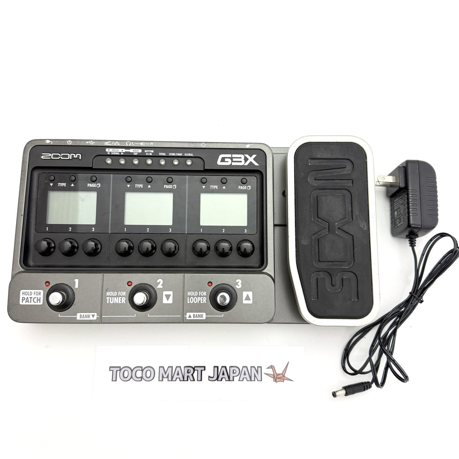 Zoom G3X Electric Guitar Multi Effects Pedal With Adapter Used From Japan #0200