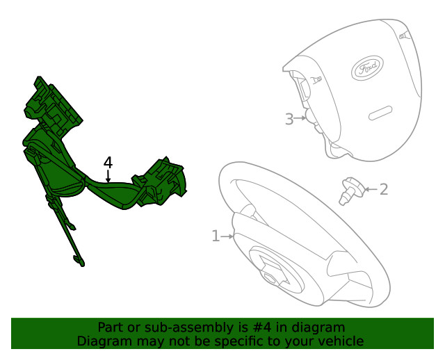 Genuine Ford Switch 9T1Z-9C888-B