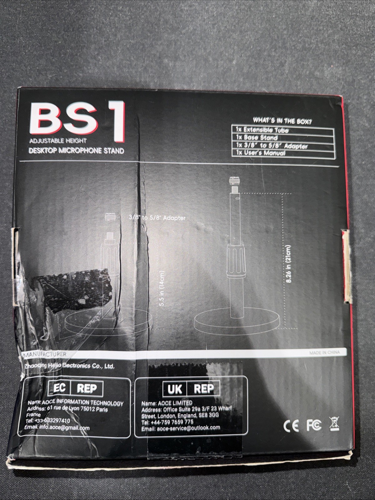 Fifine BS1 Adujstable Desktop Microphone Stand