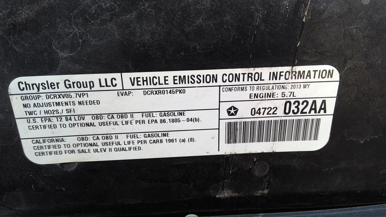 2013 Chrysler 300 Engine ECM Electronic Control Module 5.7L