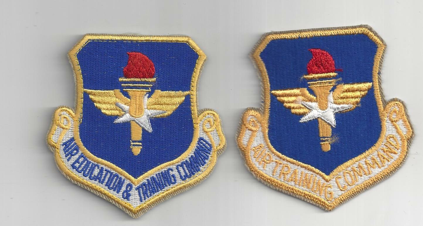 PATCH USAF AIR TRAINING & AIR EDUCATION & TRAINING COMMAND PAIR     JP