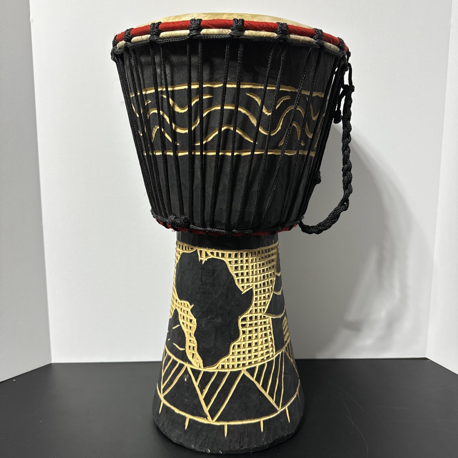 Tall Djembe 18” Height  , 10'' Head Africa