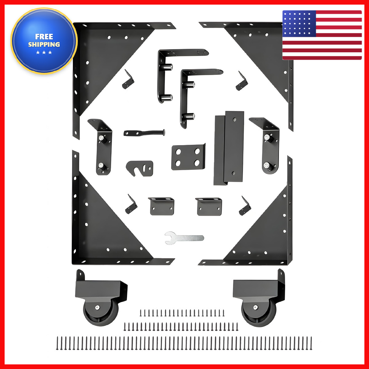 Wmebee Sliding Gate Kitheavy Duty Gate Hardware Wheel Anti Sag Fence Gate Frame