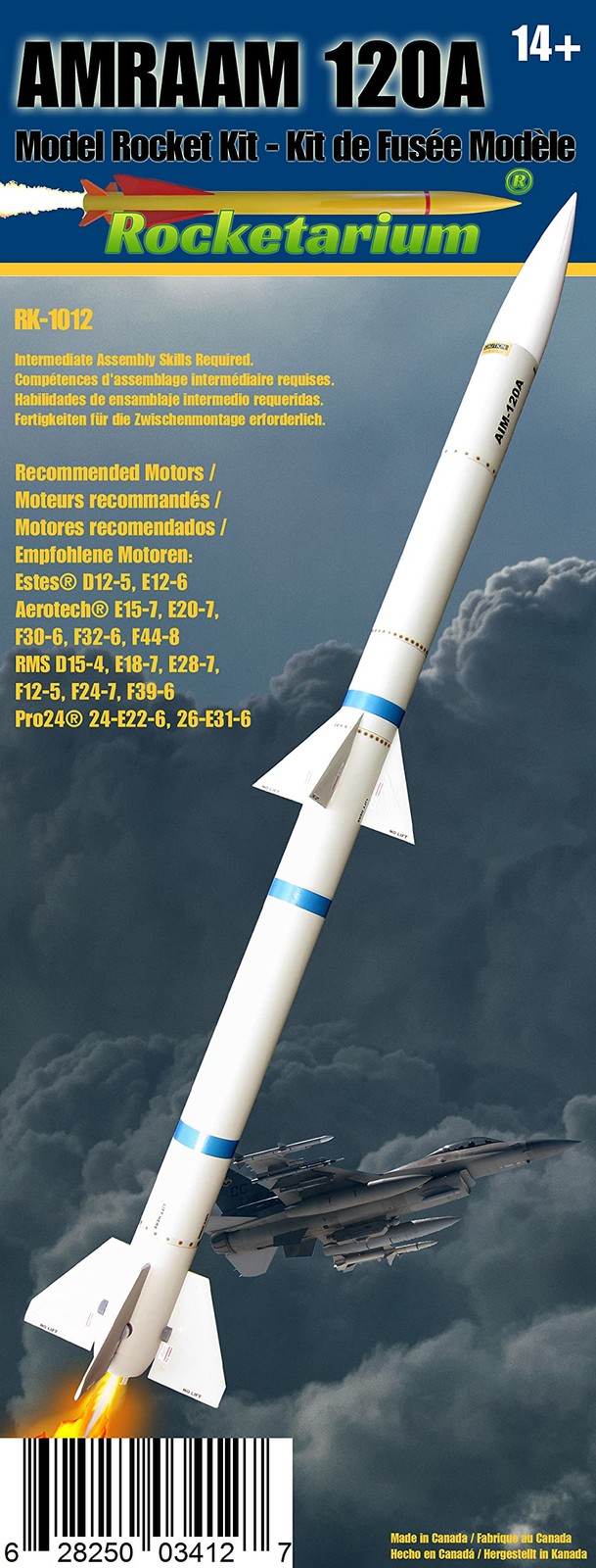 Rocketarium Flying Model Rocket Kit AMRAAM 120A. RK-1012