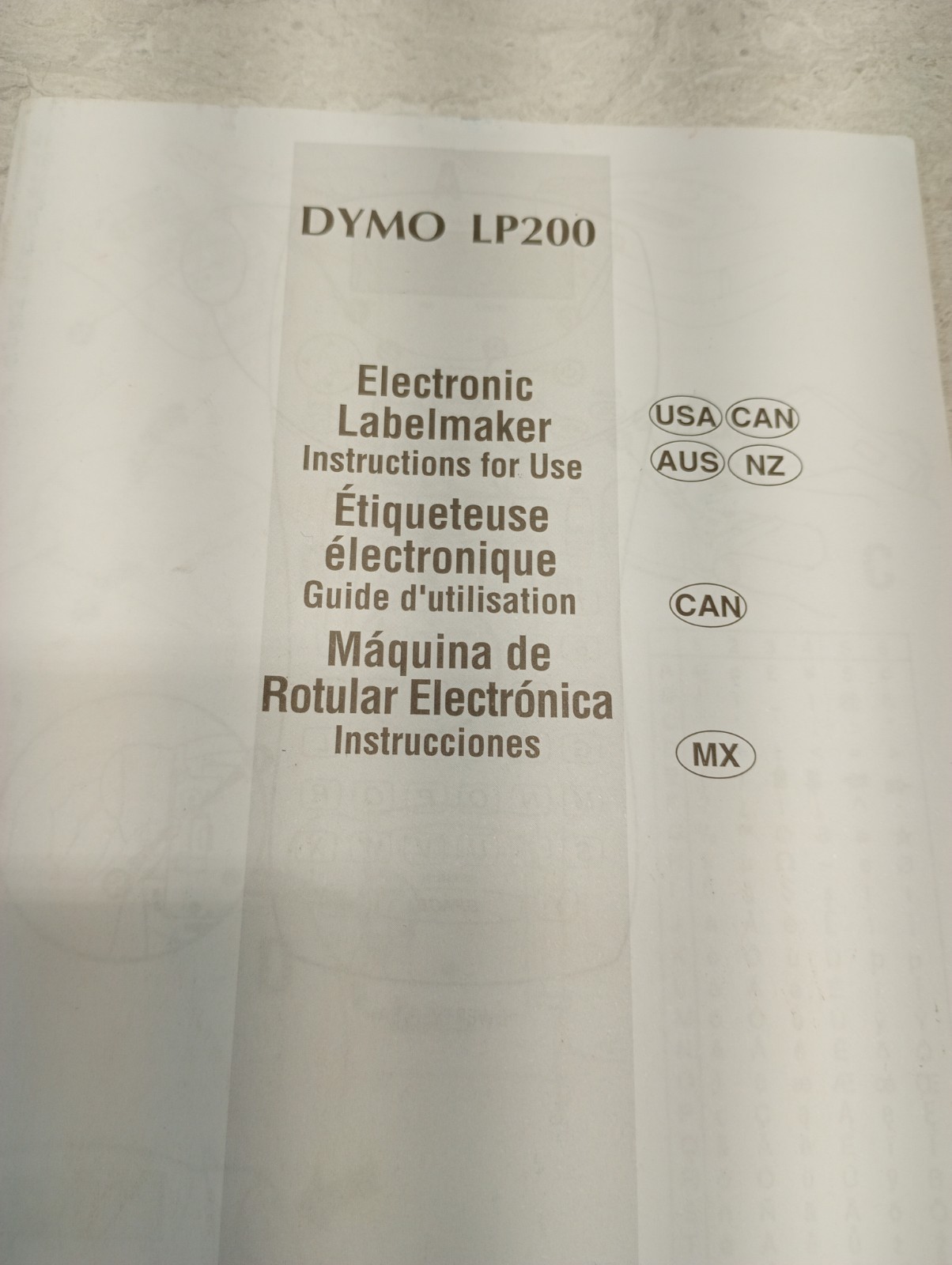 DYMO LabelPoint LP200 Instruction Manual