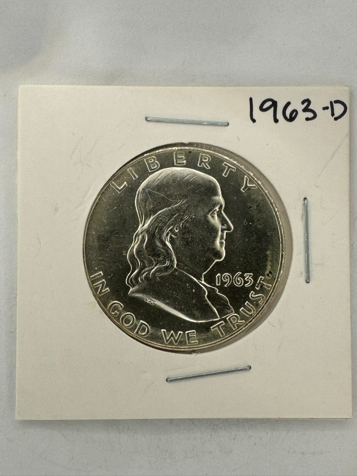 1963-D Franklin Half Dollar - 90% Silver - Denver - Graded MS60 or better by AI