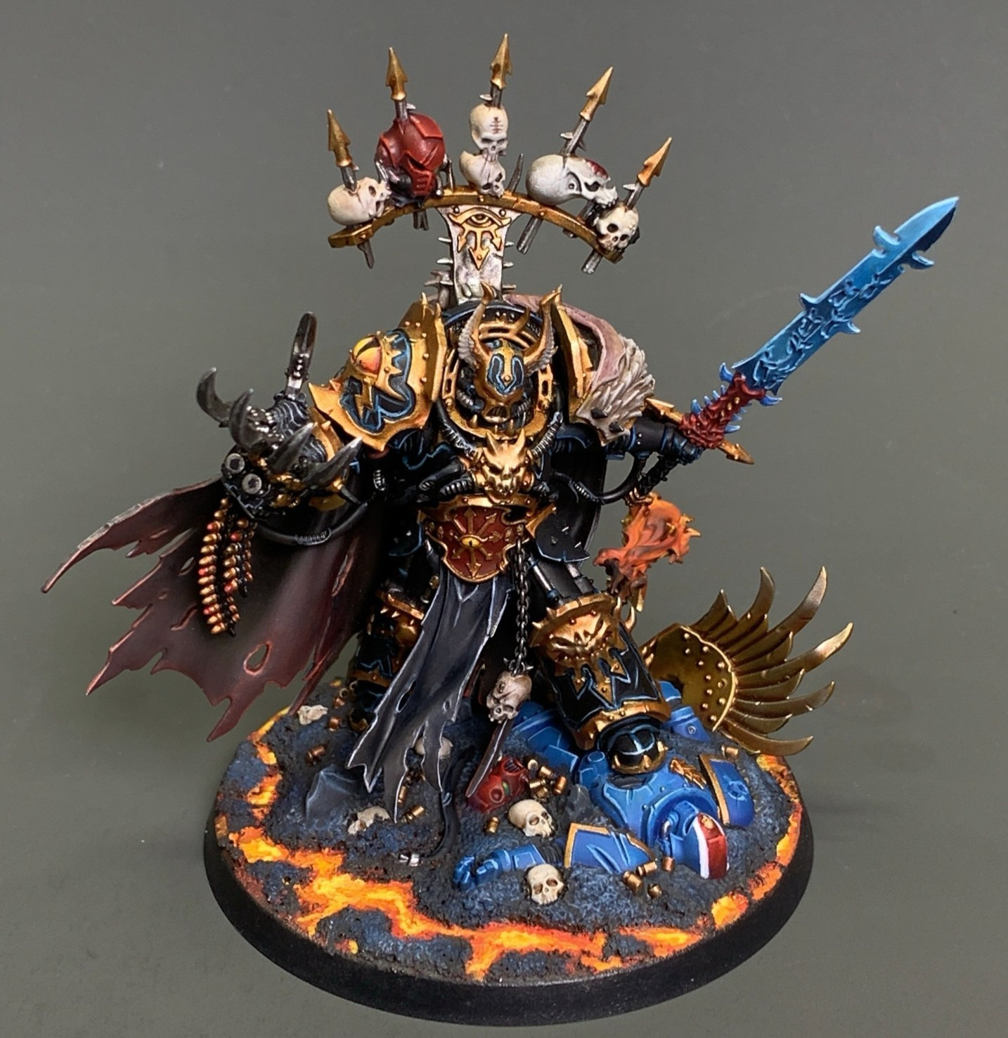 Chaos Space Marines Abaddon The Despoiler ProPainted WH 40k Miniature Commission