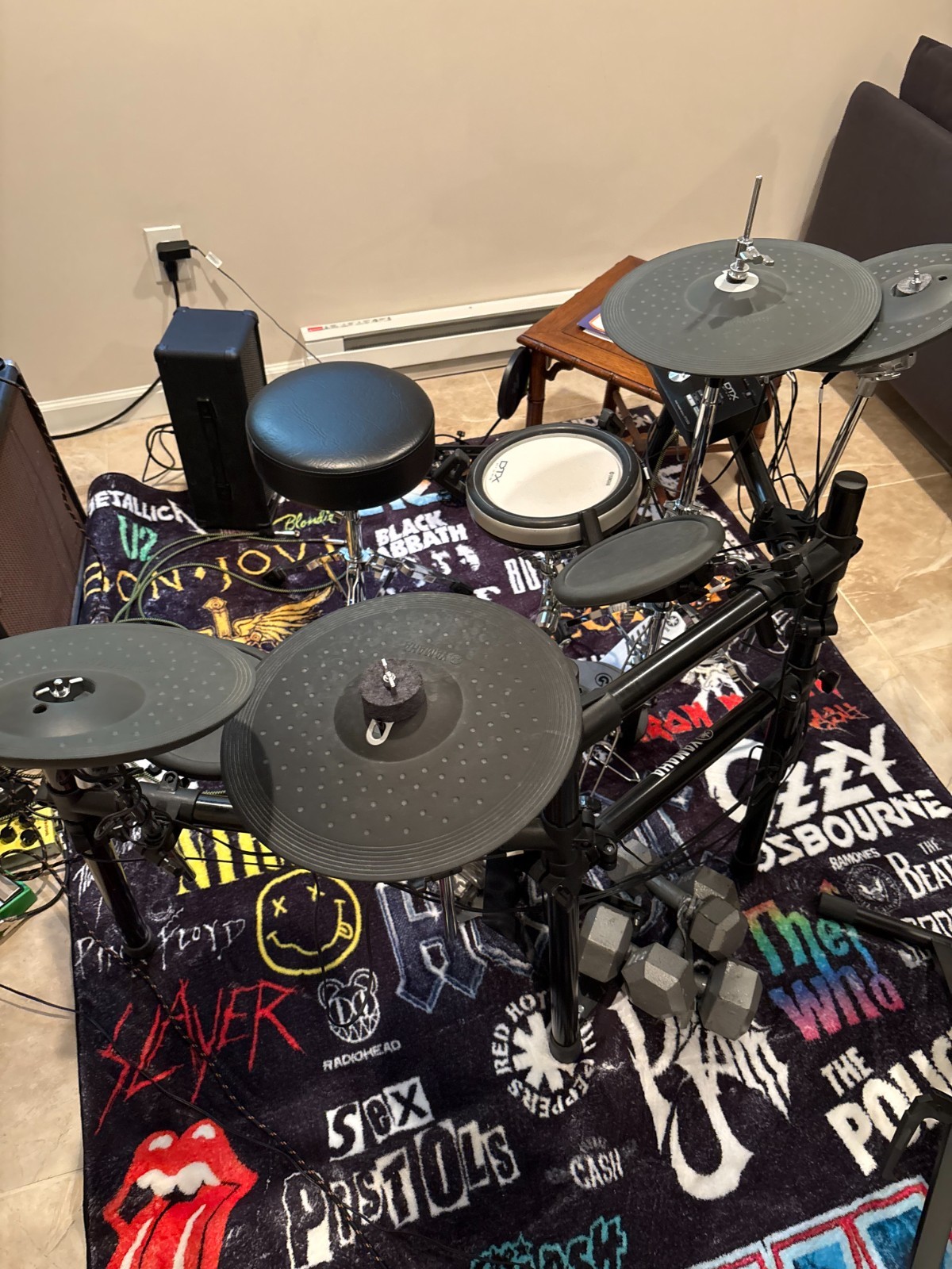 Upgraded Yamaha DTX502K Electronic Drum Kit, Programmable