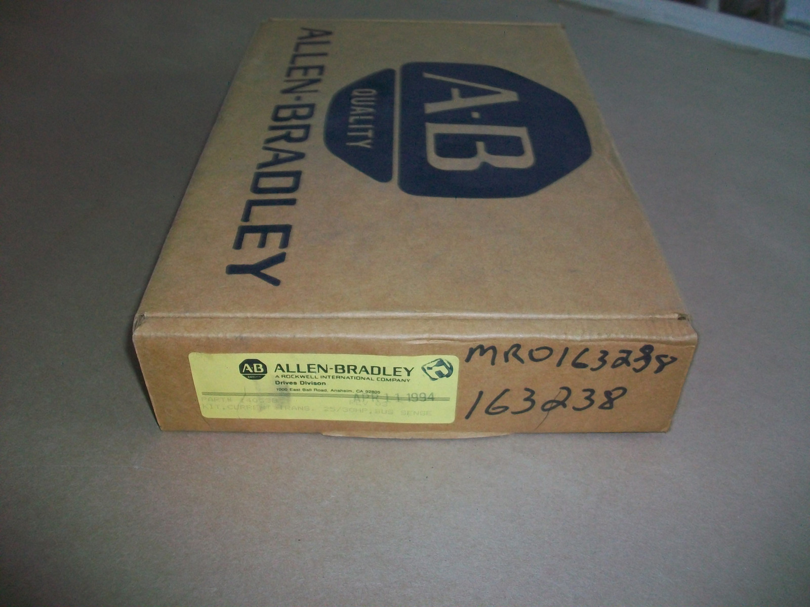 Allen Bradley Current Transformer Kit 140538   Rev 3   25-30hp   NEW IN BOX