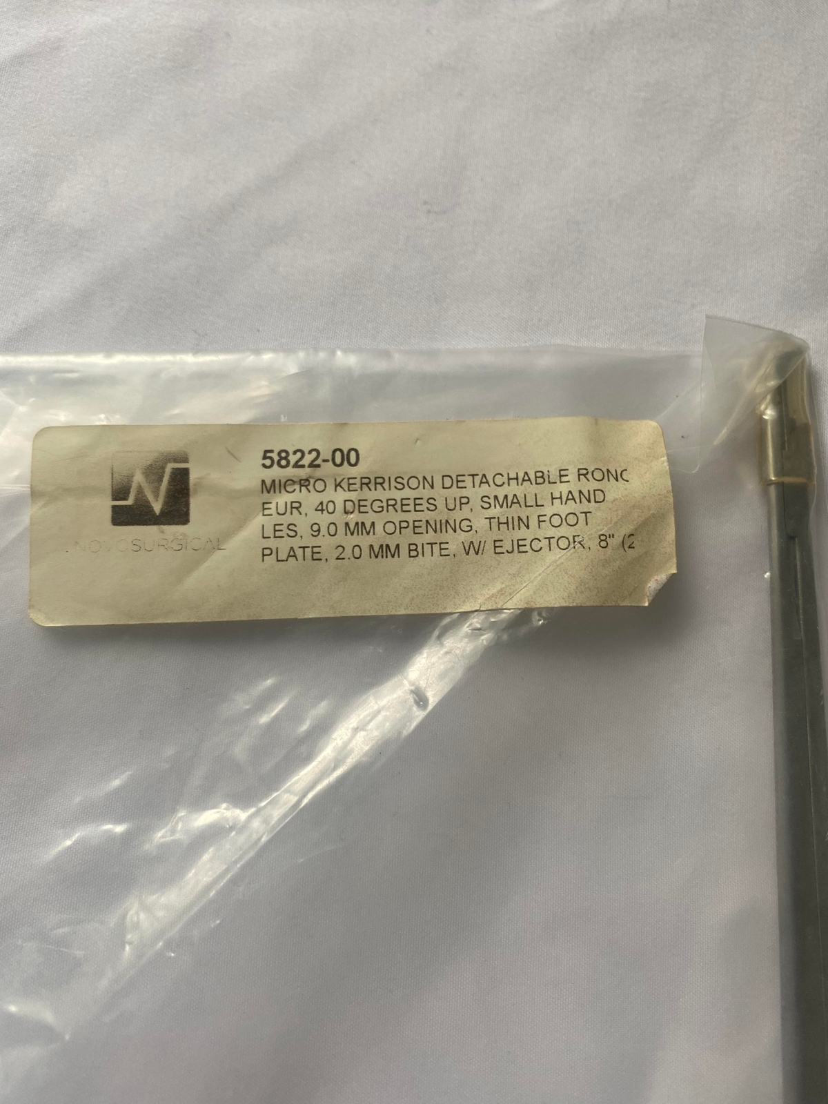 Novosurgical Micro Kerrison Ejector Rongeur 5822-00