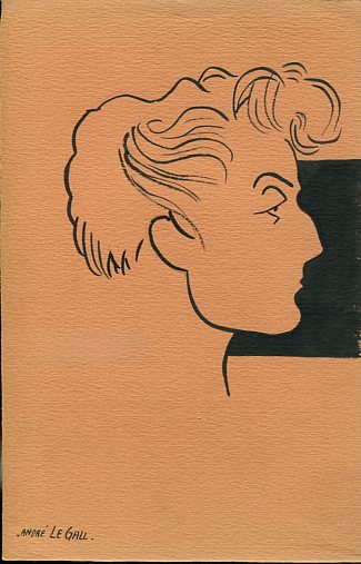 Great Drawing Original Ink By US Actor Andre Le GALL By Tony