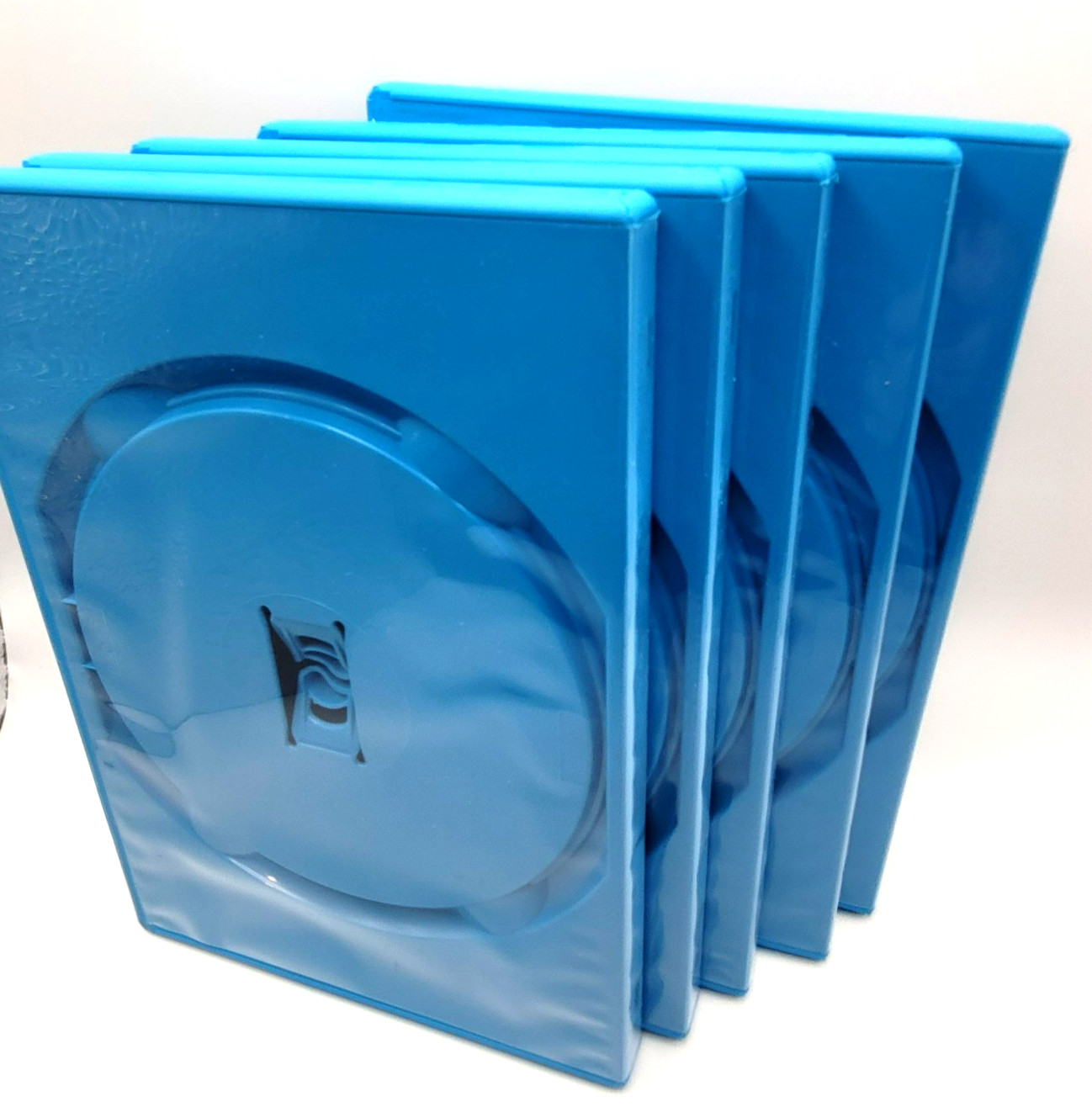 5x Nintendo Wii U Game Cases Boxes Replacements - Blue - Brand New